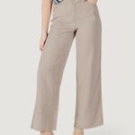 Pantaloni a palazzo Only onlaris life mw pant cc wvn Taupe - Foto 1