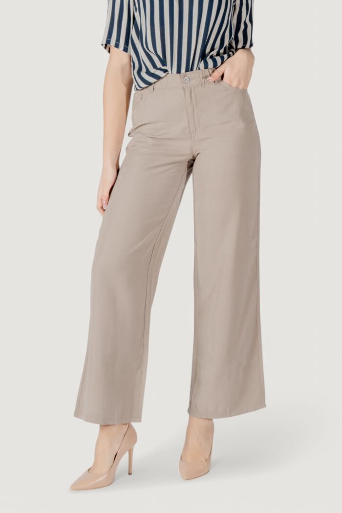 Pantaloni a palazzo Only onlaris life mw pant cc wvn Taupe