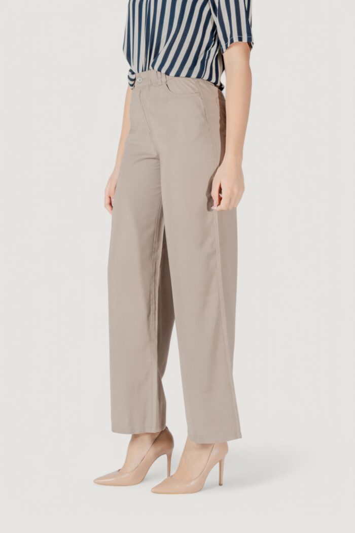 Pantaloni a palazzo Only onlaris life mw pant cc wvn Taupe