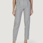 Pantaloni a sigaretta Vila Clothes visala hw/bfs Grigio Chiaro - Foto 1