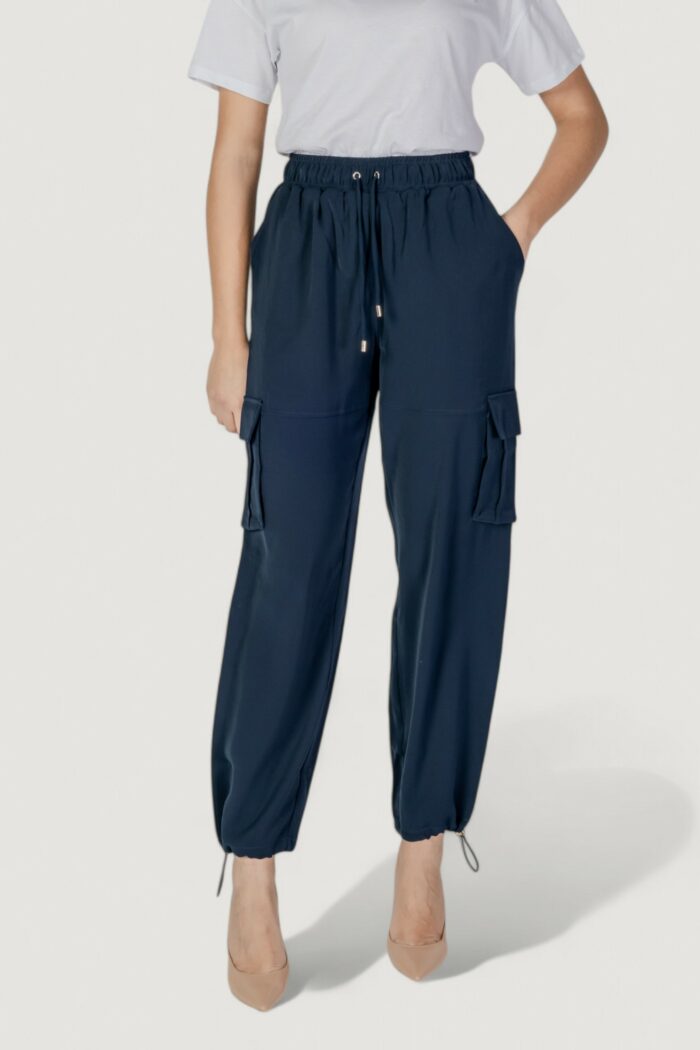 Pantaloni regular Liu-Jo ecs tess. navetta lungo Blu