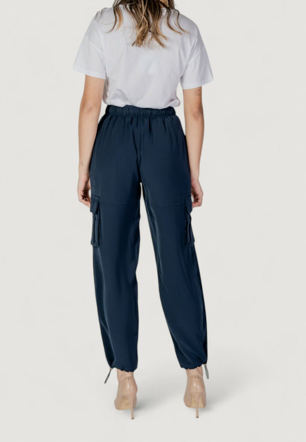 Pantaloni regular Liu-Jo ecs tess. navetta lungo Blu - Foto 9