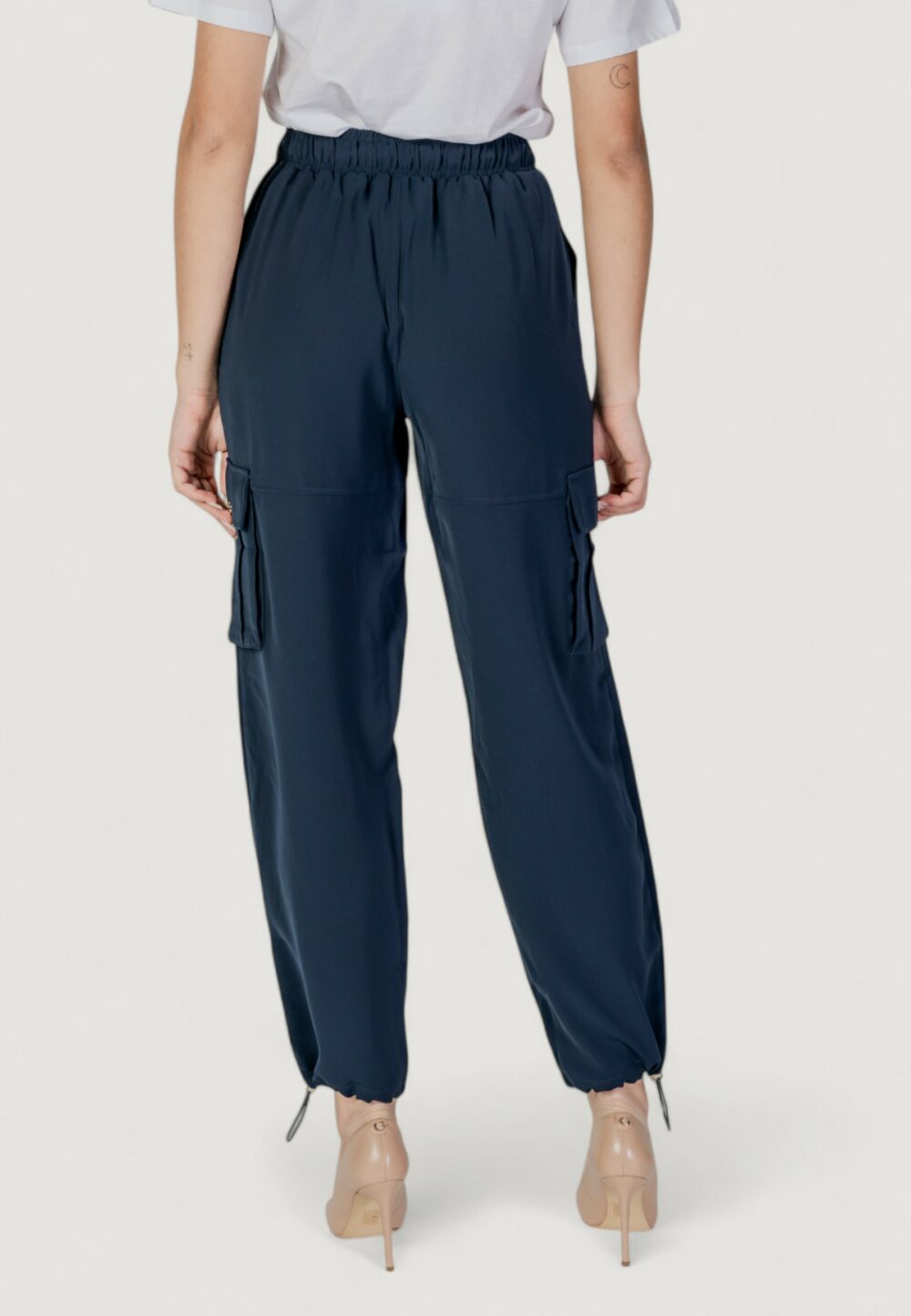 Pantaloni regular Liu-Jo ecs tess. navetta lungo Blu - Foto 4