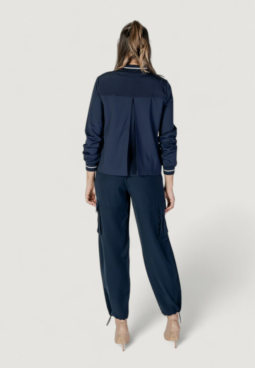 Pantaloni regular Liu-Jo ecs tess. navetta lungo Blu - Foto 7