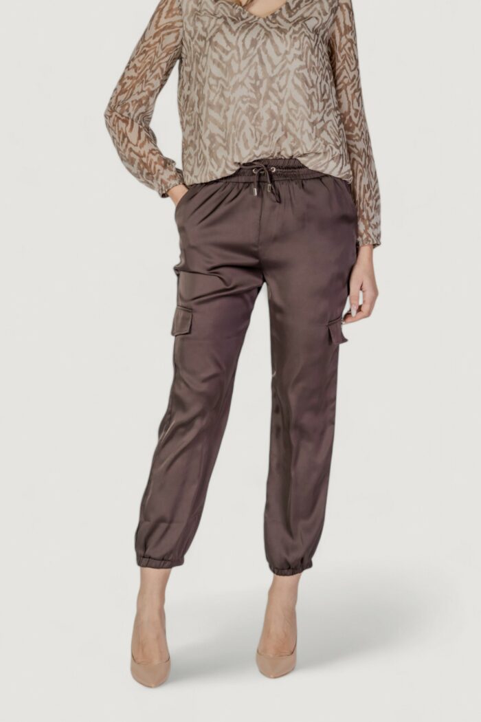 Pantaloni regular Liu-Jo ecs ts tpotf lungo Marrone