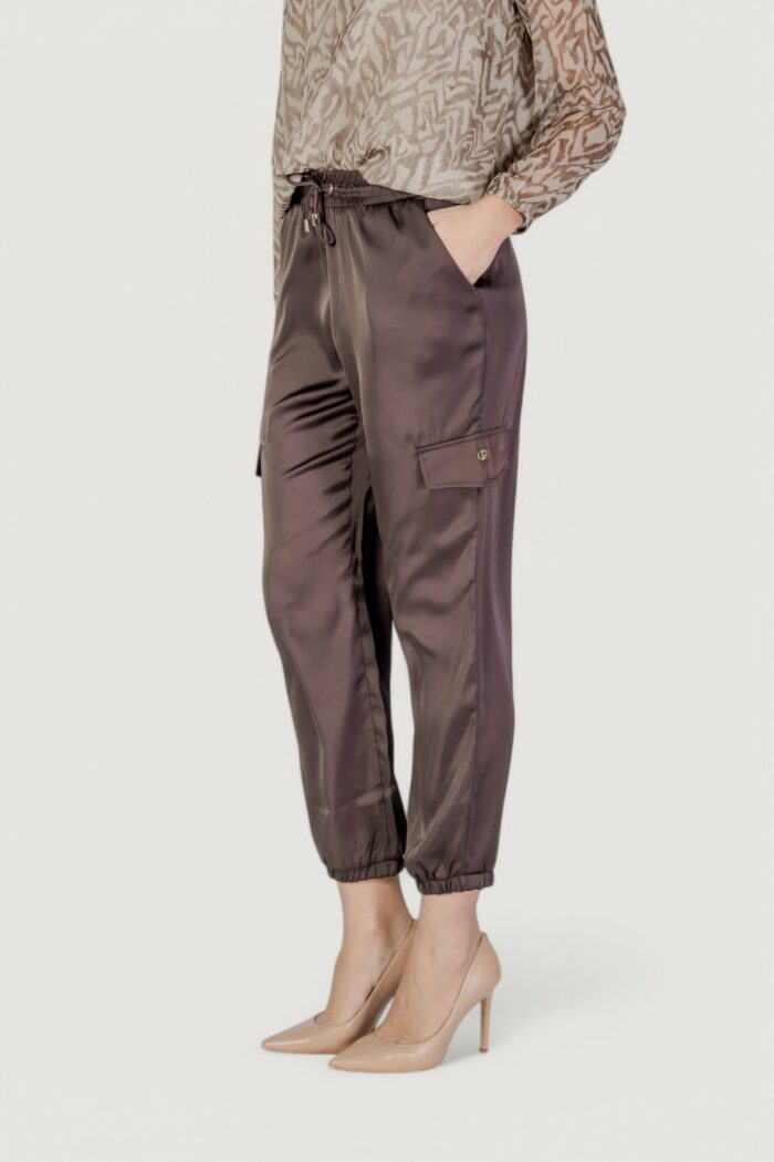 Pantaloni regular Liu-Jo ecs ts tpotf lungo Marrone