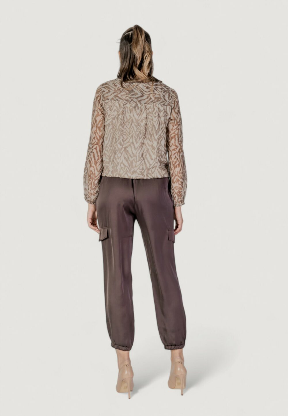 Pantaloni regular Liu-Jo ecs ts tpotf lungo Marrone - Foto 7