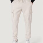 Pantaloni sportivi Antony Morato regular fit with logoed rubber flag Panna - Foto 1