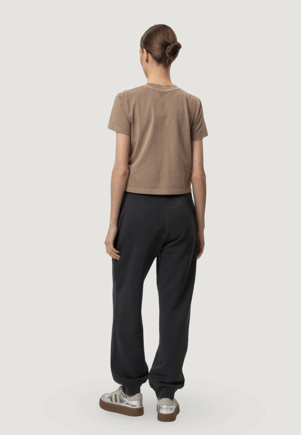 Pantaloni sportivi Calvin Klein Jeans washed puff print jo Grigio Scuro - Foto 5