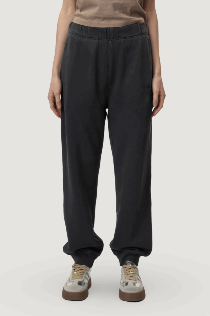 Pantaloni sportivi Calvin Klein Jeans washed puff print jo Grigio Scuro