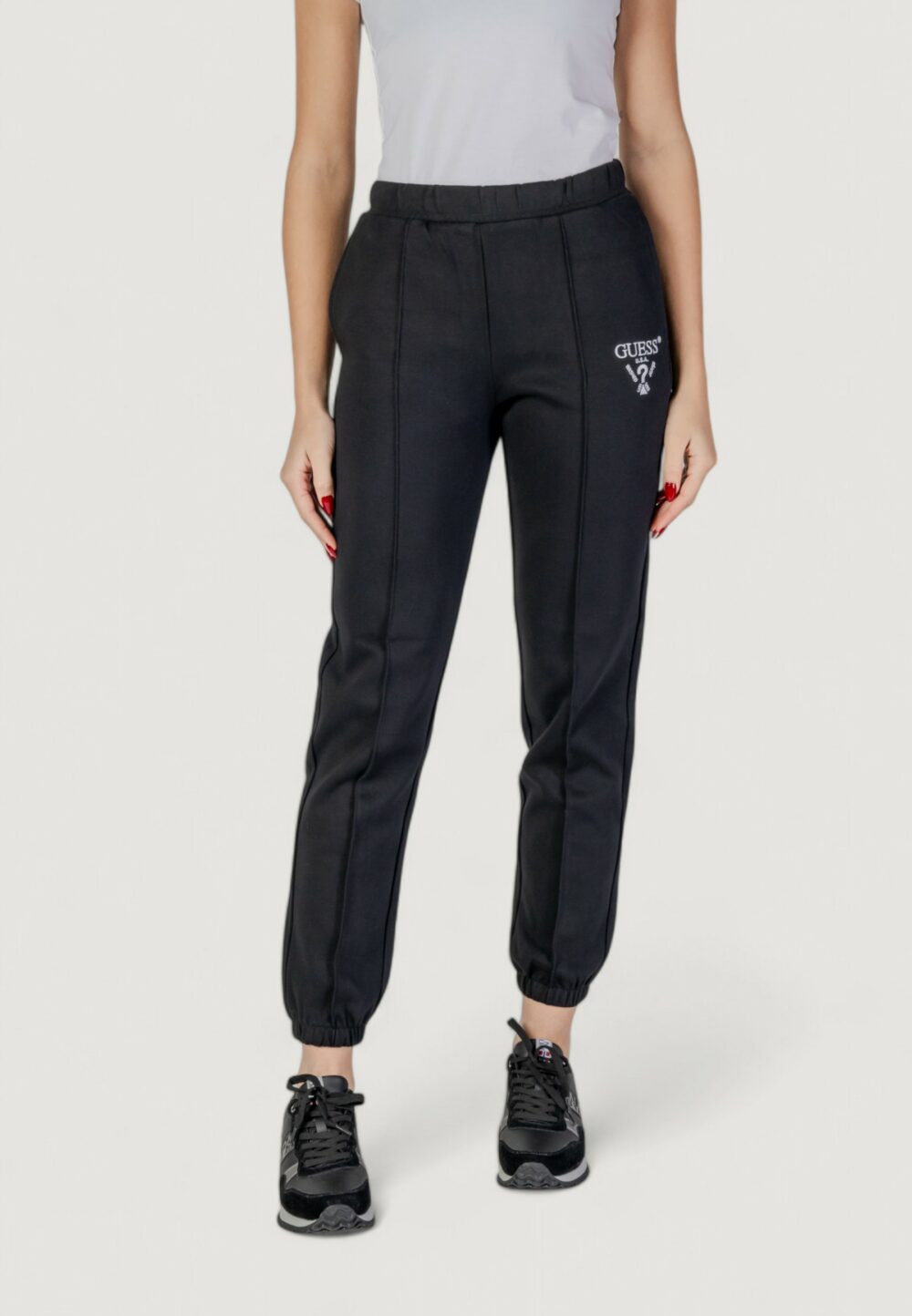 Pantaloni sportivi Guess Active roberta cuff Nero - Foto 1
