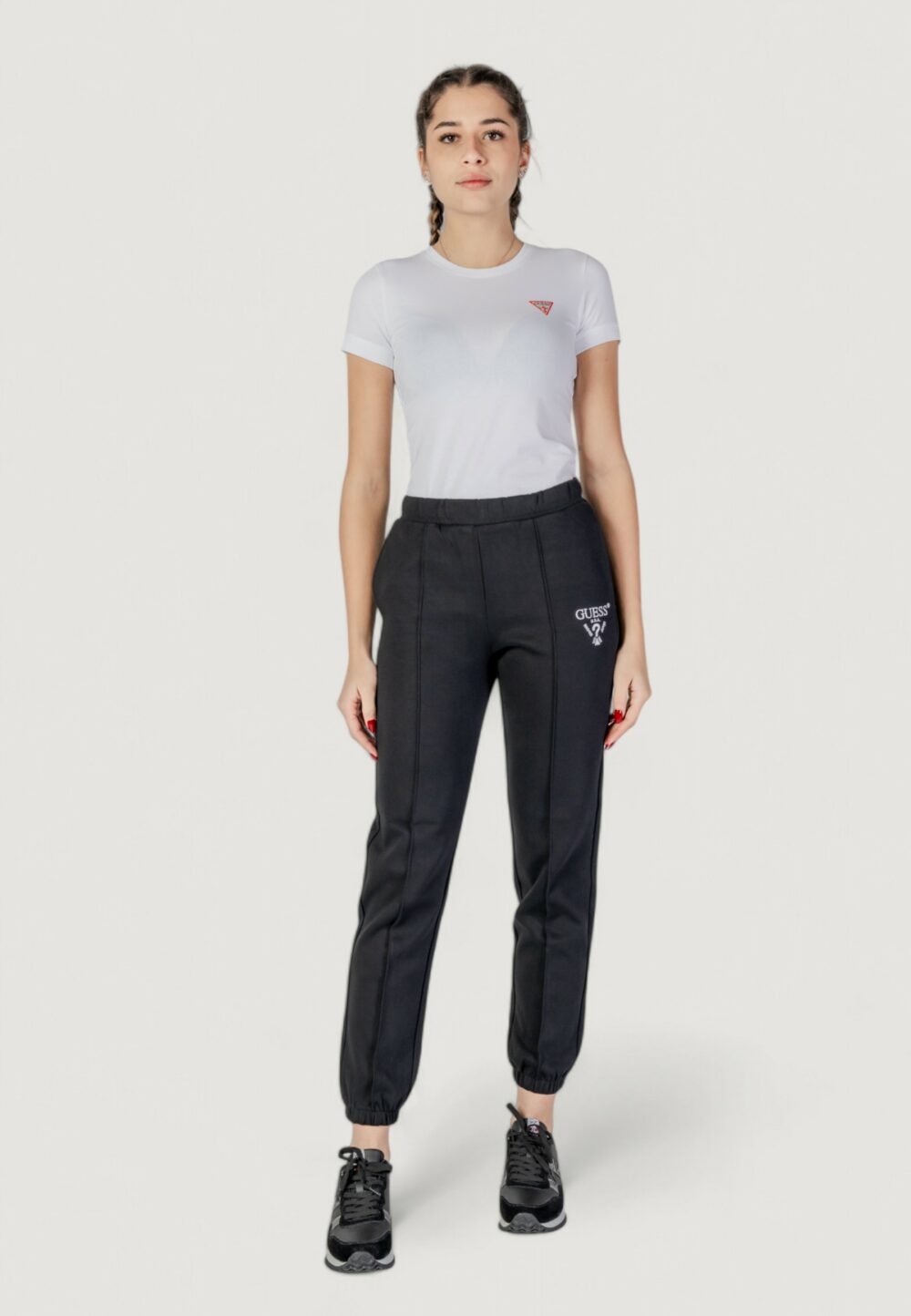 Pantaloni sportivi Guess Active roberta cuff Nero - Foto 7