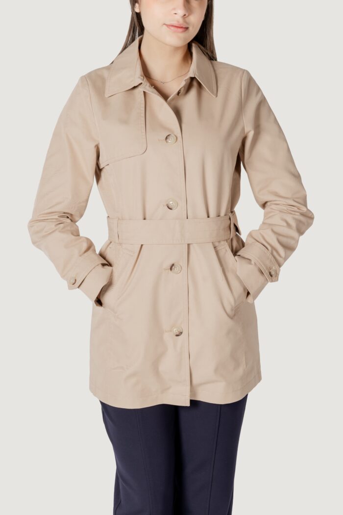 Trench Street One mid lenght trenchcoat Beige