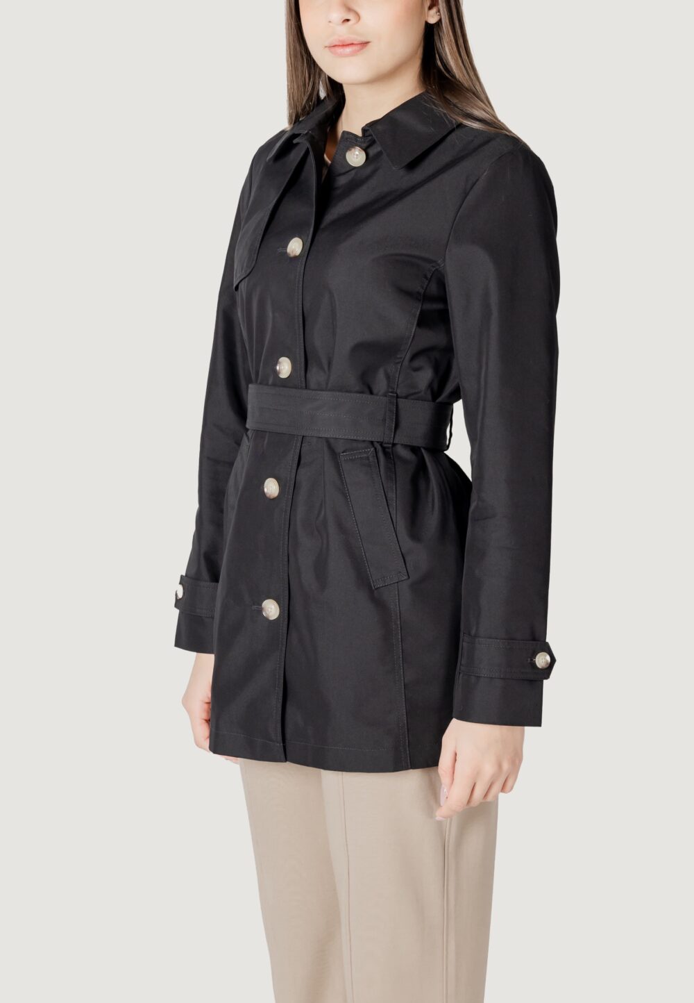 Trench Street One mid lenght trenchcoat Nero - Foto 2