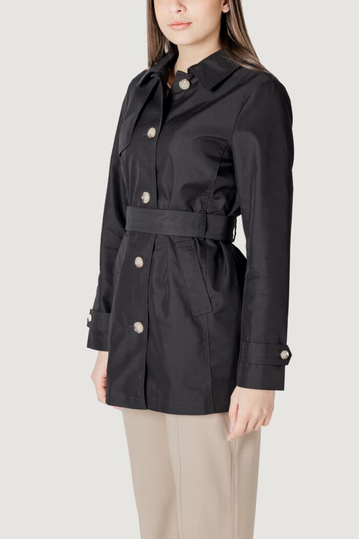 Trench Street One mid lenght trenchcoat Nero
