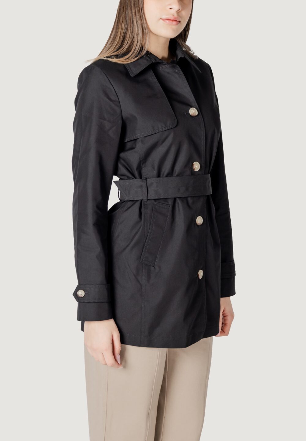 Trench Street One mid lenght trenchcoat Nero - Foto 3