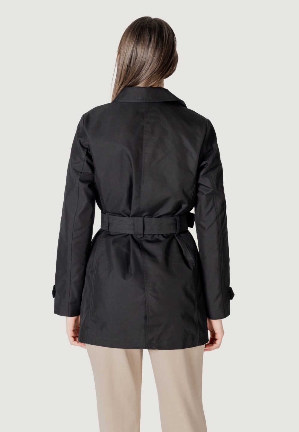 Trench Street One mid lenght trenchcoat Nero - Foto 4