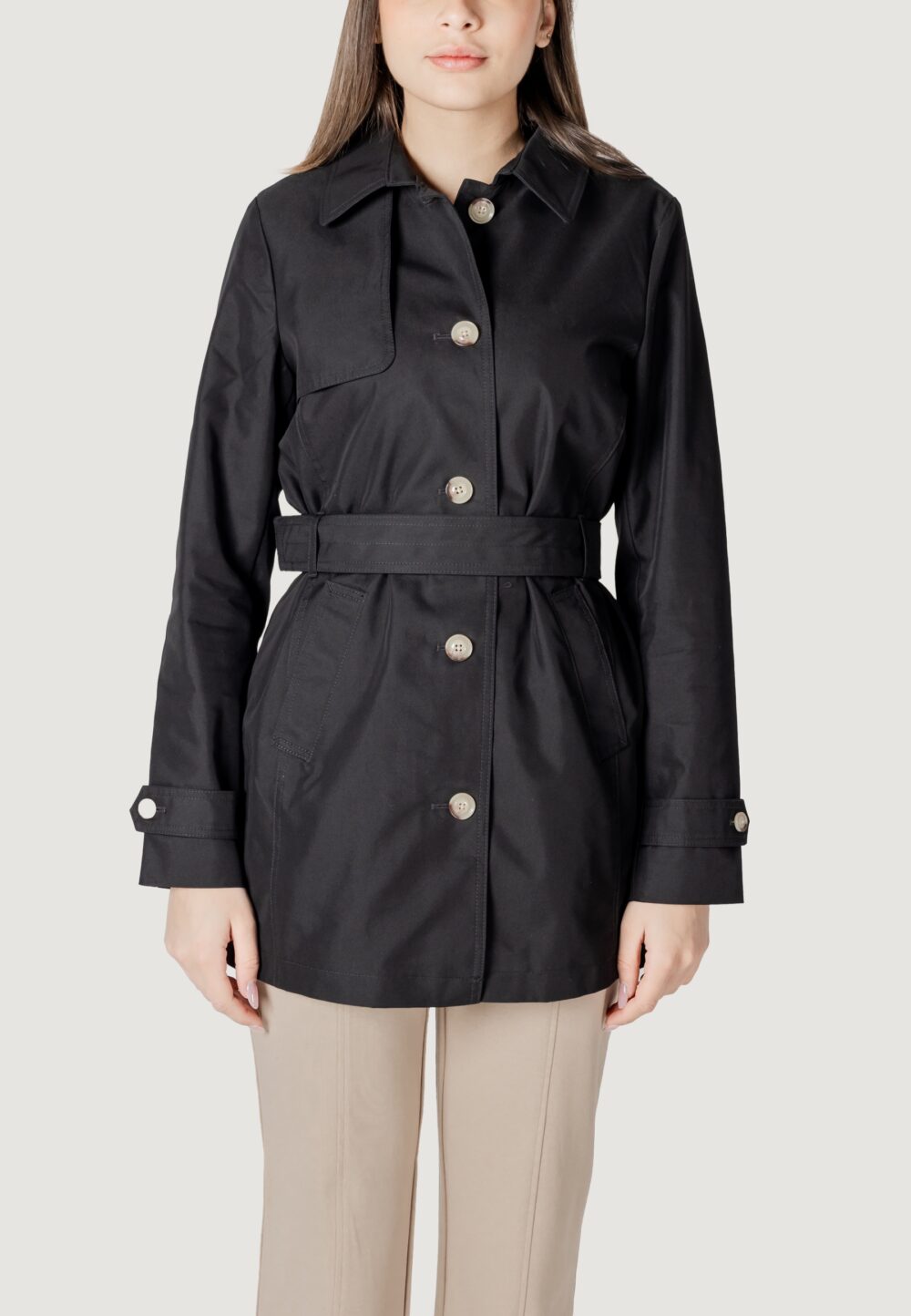 Trench Street One mid lenght trenchcoat Nero - Foto 5