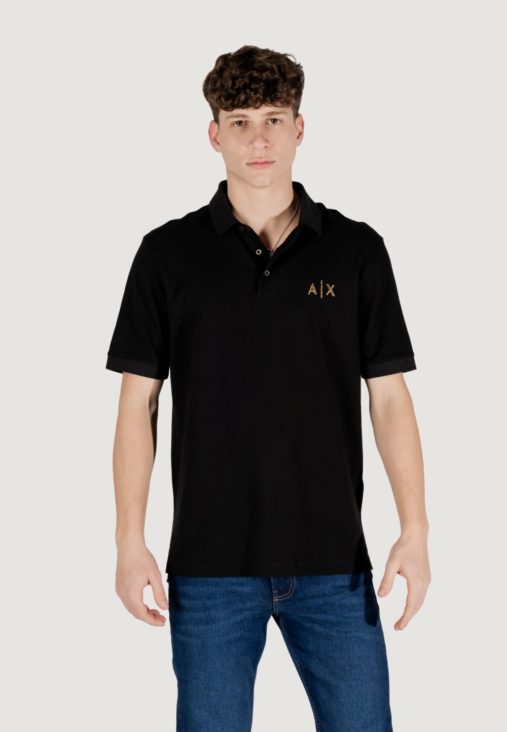 Polo manica corta Armani Exchange Nero - Foto 9