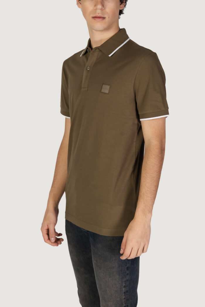 Polo manica corta Boss passertip 10256683 01 Verde