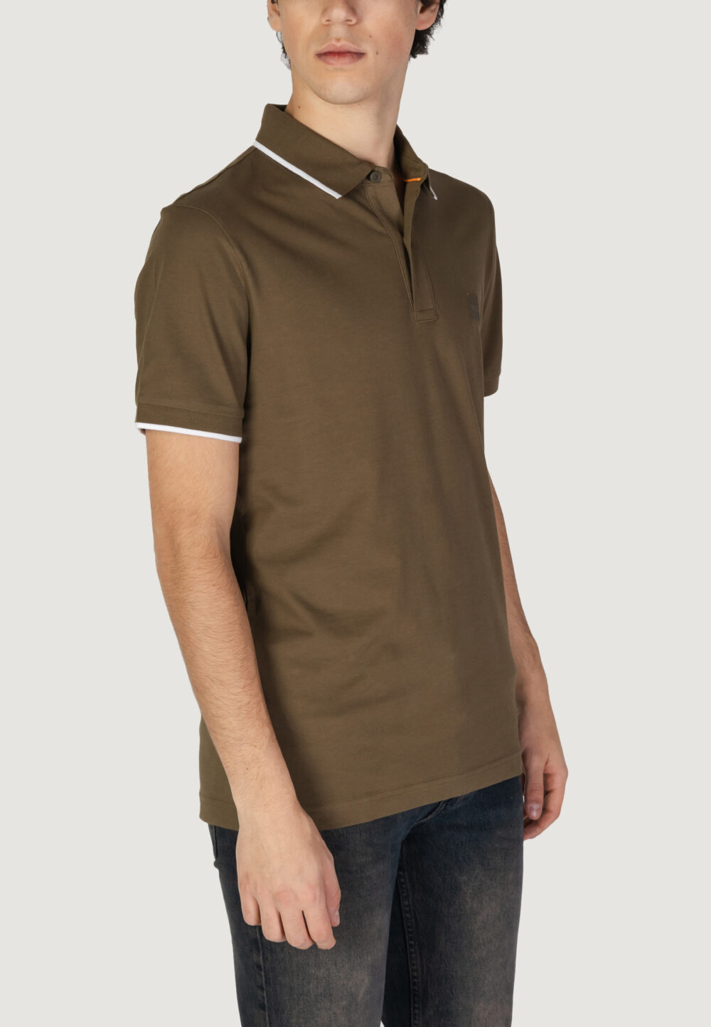 Polo manica corta Boss passertip 10256683 01 Verde - Foto 4
