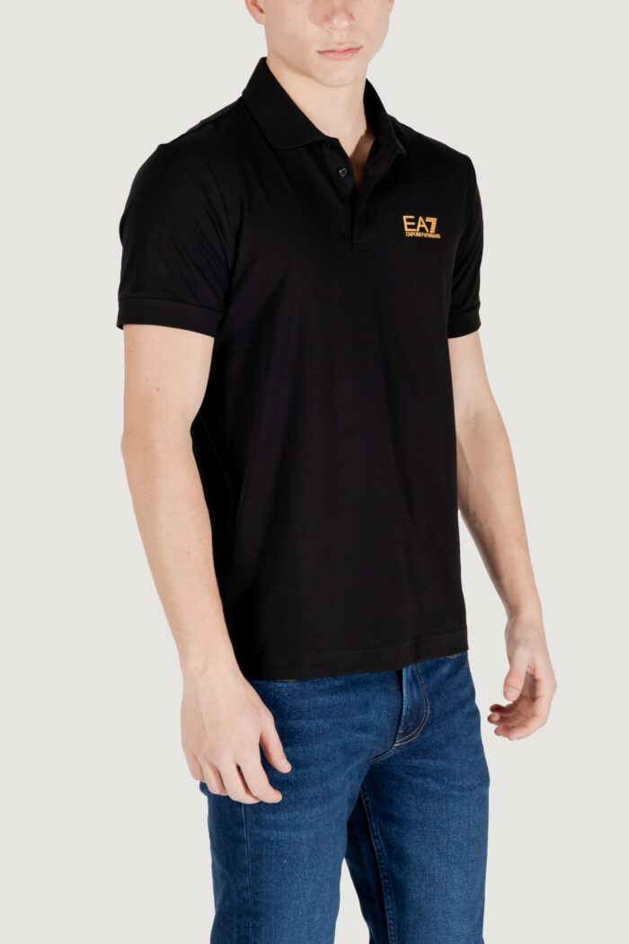 Polo manica corta EA7  Black gold