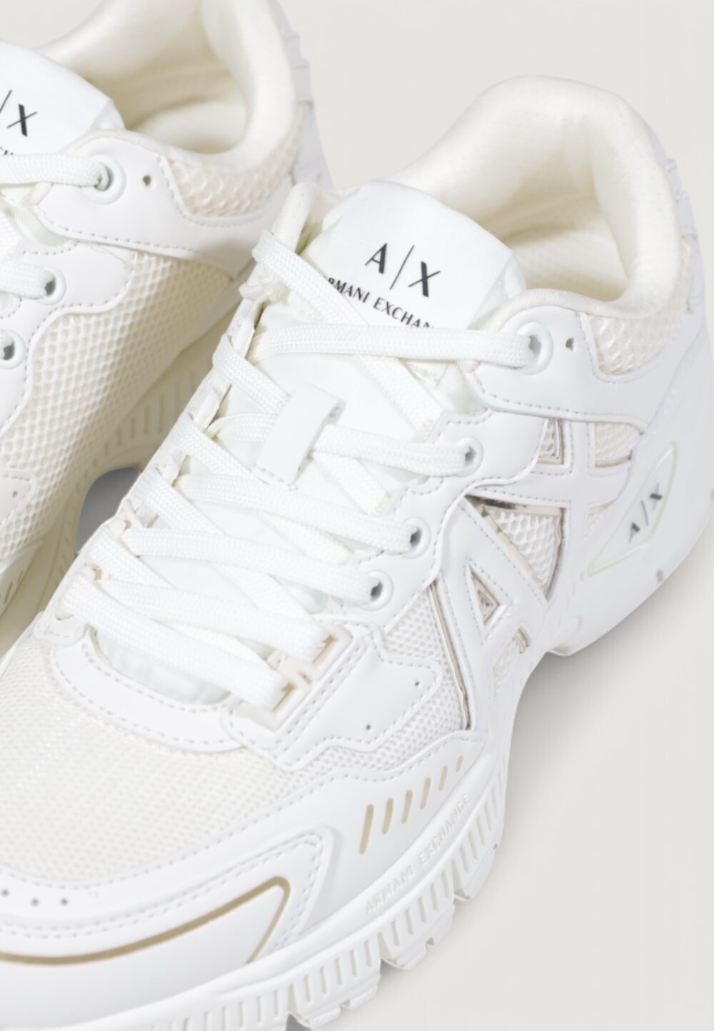 Sneakers Armani Exchange Bianco - Oro - Foto 6