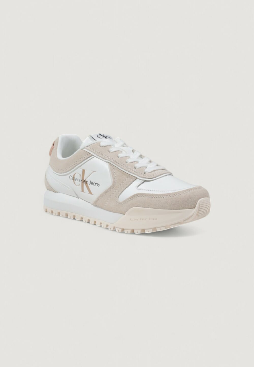 Sneakers Calvin Klein Jeans toothy runner irregular Bianco - Foto 2