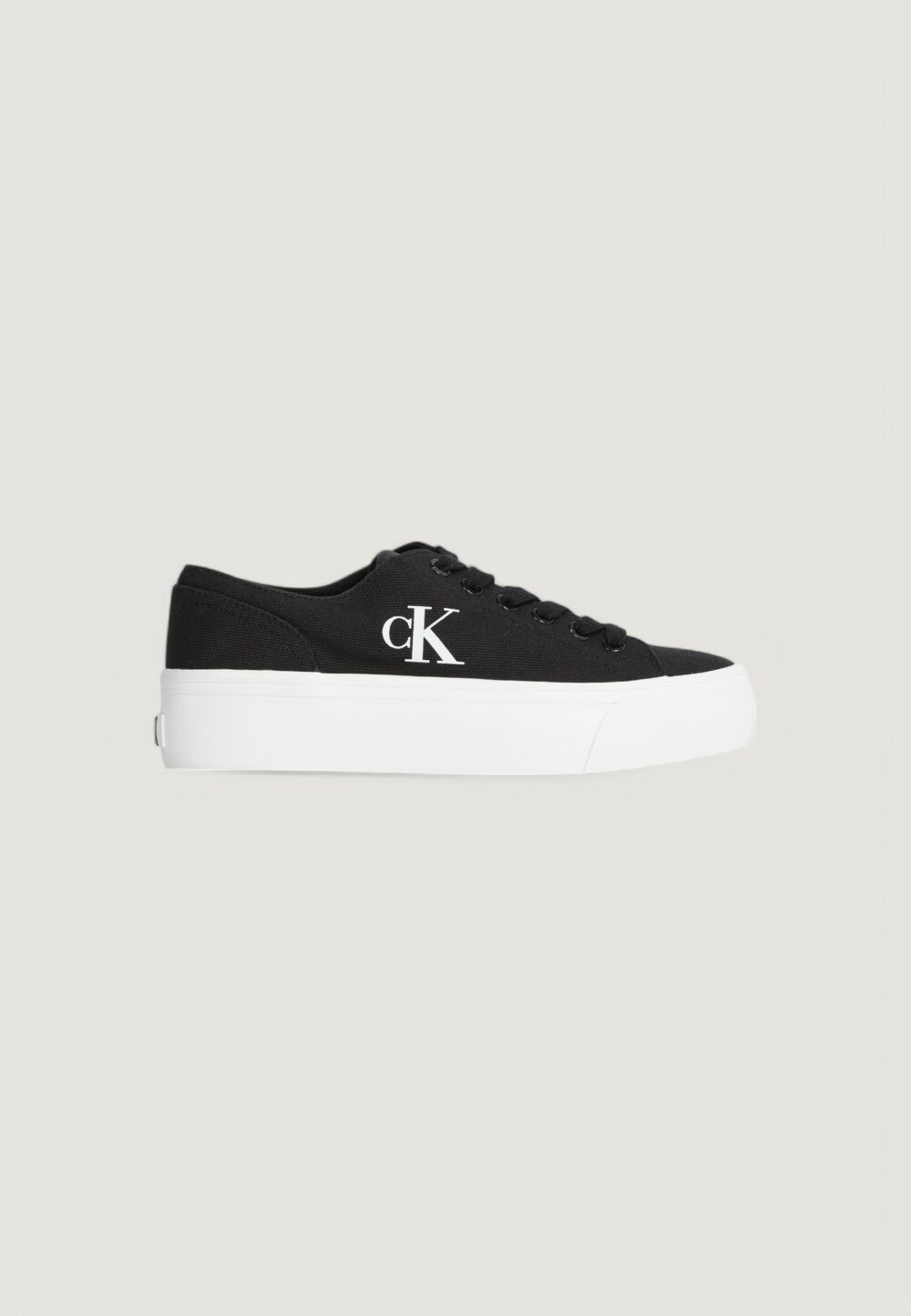 Sneakers Calvin Klein Jeans vulc flatform low Black-White - Foto 1