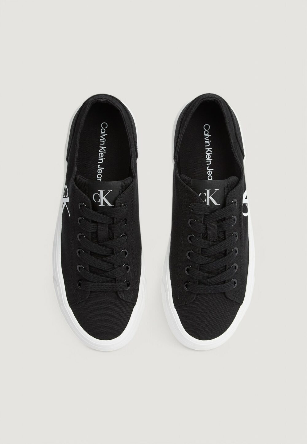 Sneakers Calvin Klein Jeans vulc flatform low Black-White - Foto 6