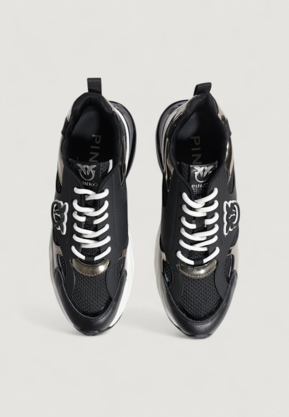 Sneakers Pinko ariel 15 - spreading/mesh/mirror Nero - Foto 7