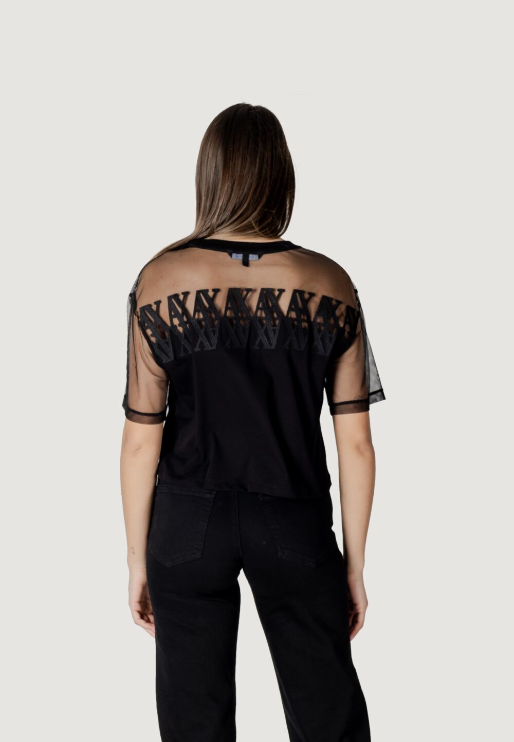 T-shirt Armani Exchange Nero - Foto 4