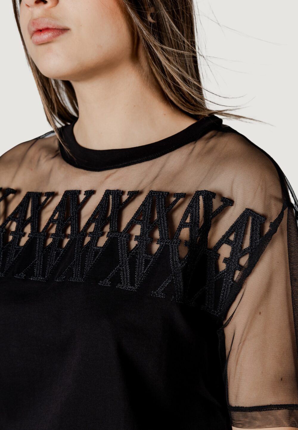 T-shirt Armani Exchange Nero - Foto 5