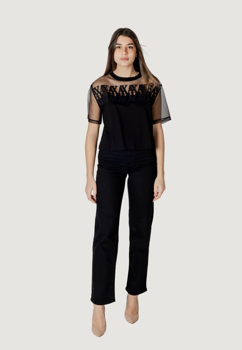 T-shirt Armani Exchange Nero - Foto 8