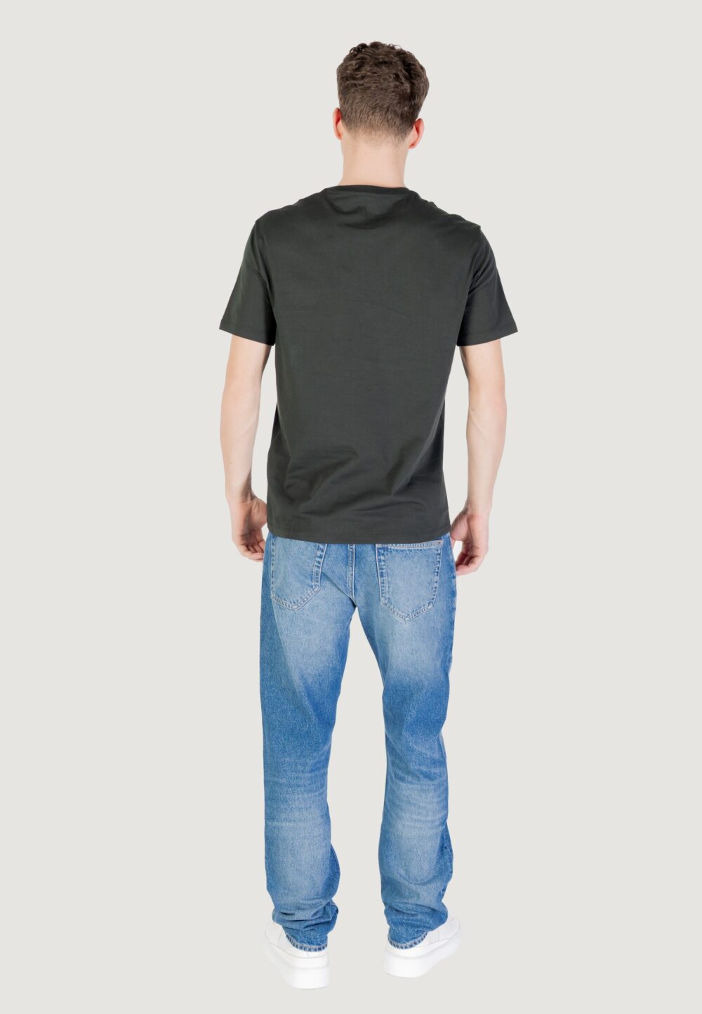 T-shirt Armani Exchange Verde Scuro - Foto 8