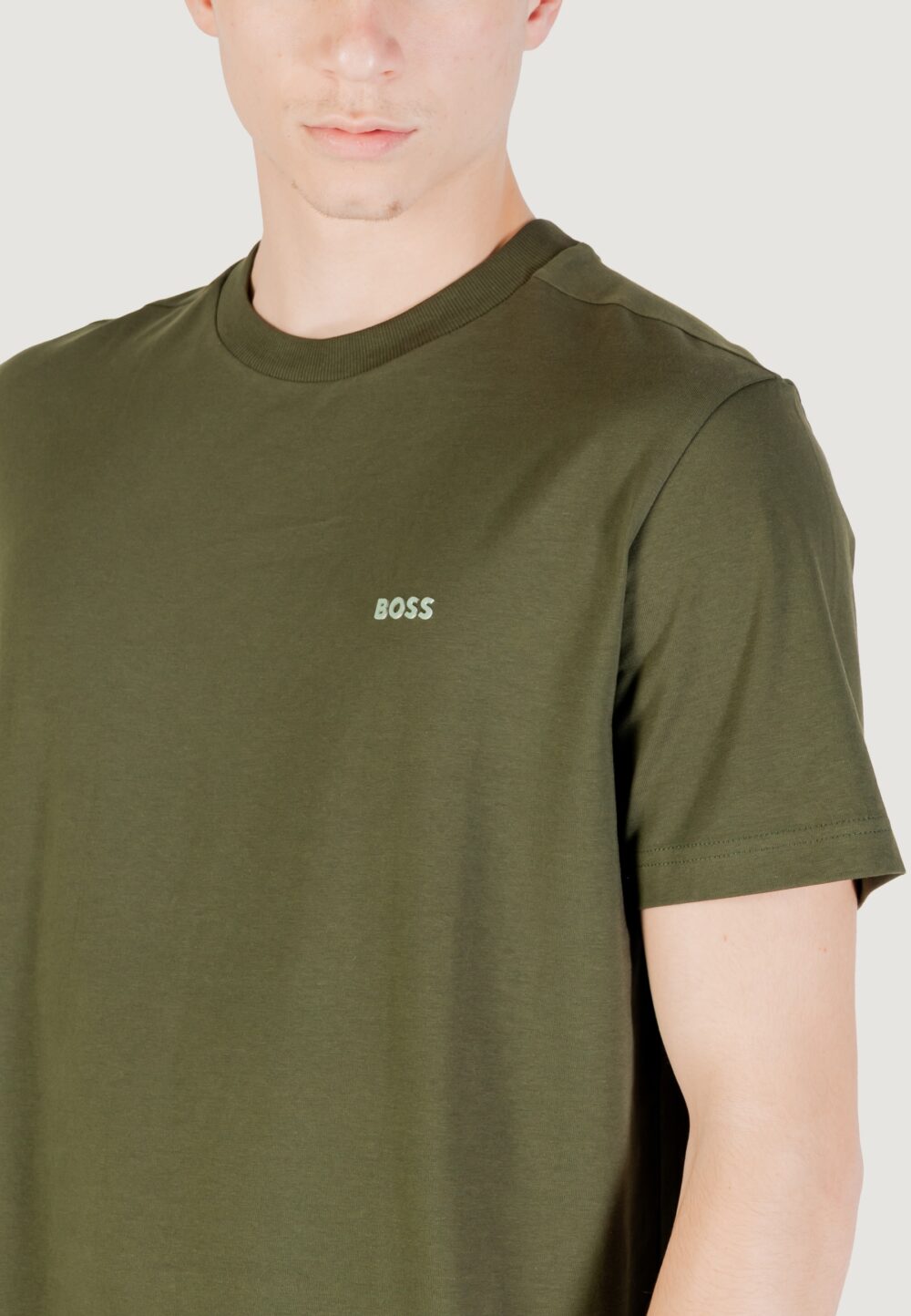 T-shirt Boss tee 10256064 01 Verde - Foto 2