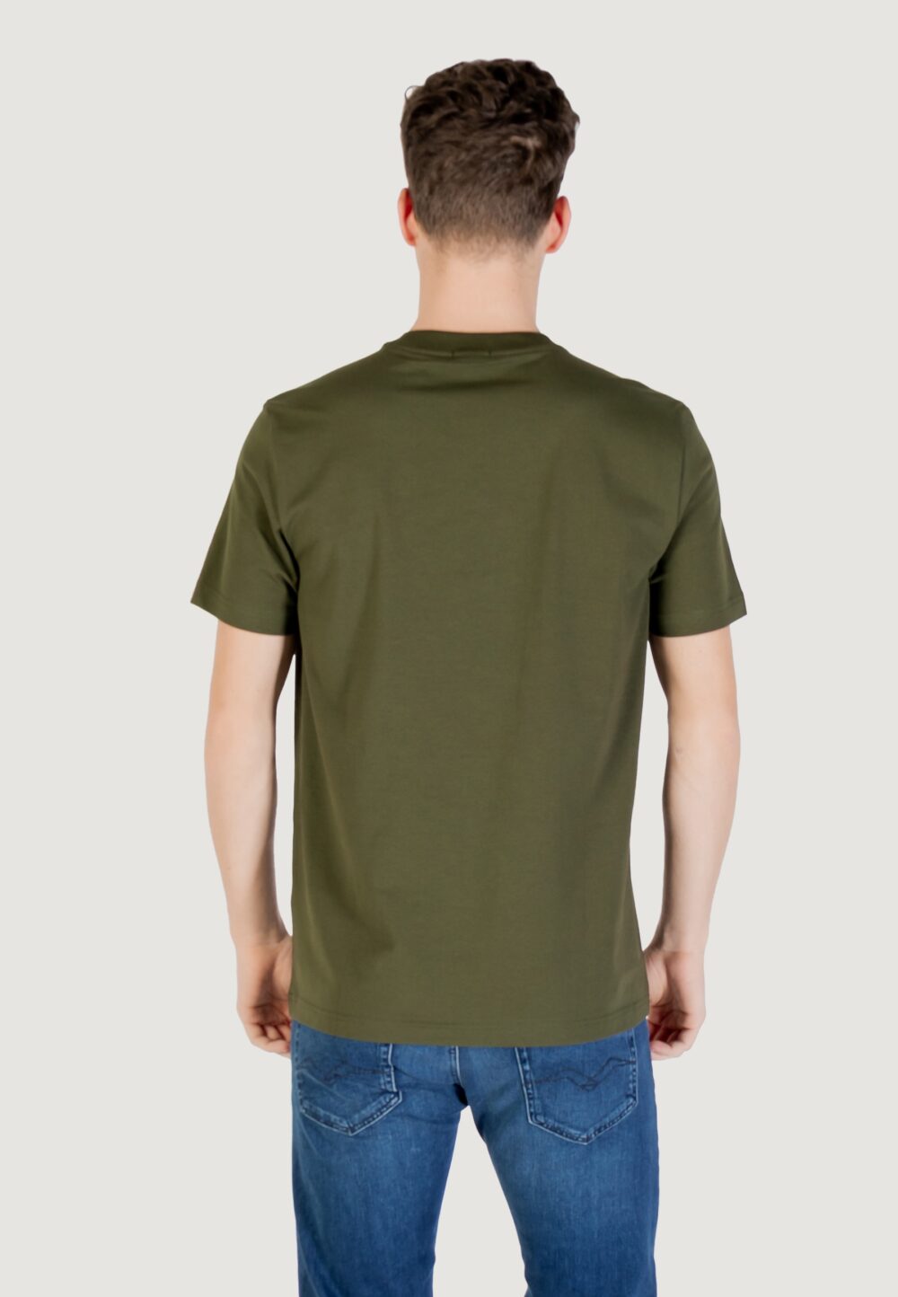 T-shirt Boss tee 10256064 01 Verde - Foto 5