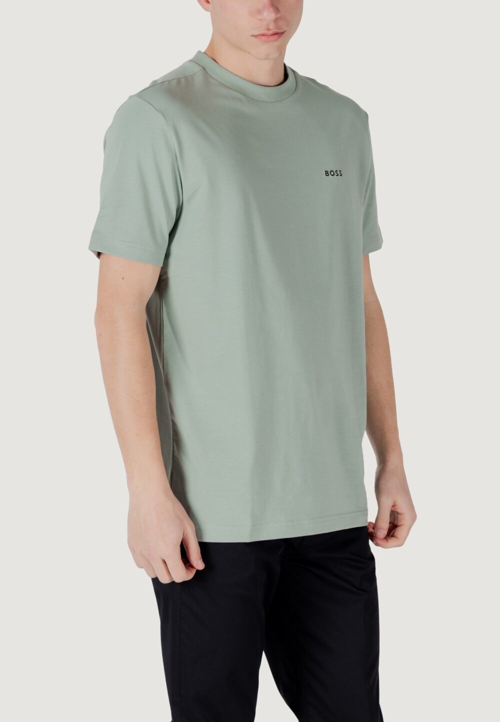 T-shirt Boss tee 10256064 01 VERDE SALVIA - Foto 1