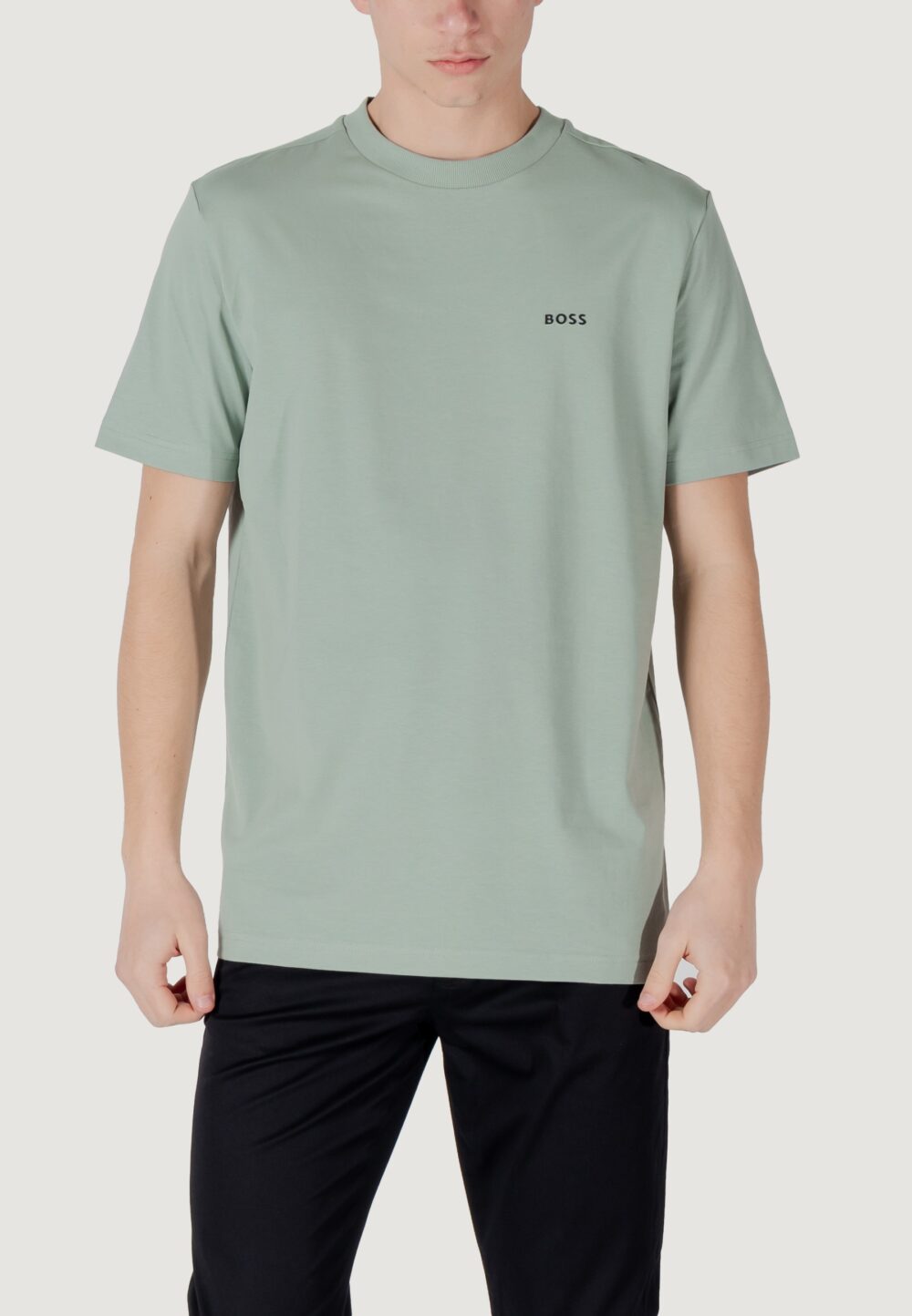 T-shirt Boss tee 10256064 01 VERDE SALVIA - Foto 2