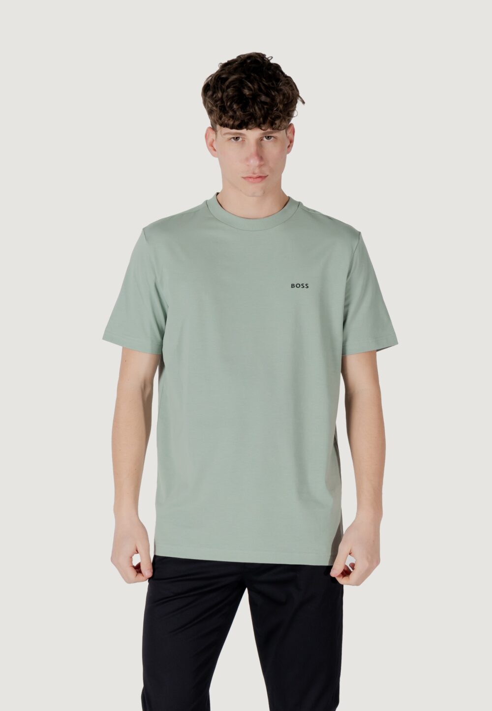 T-shirt Boss tee 10256064 01 VERDE SALVIA - Foto 7