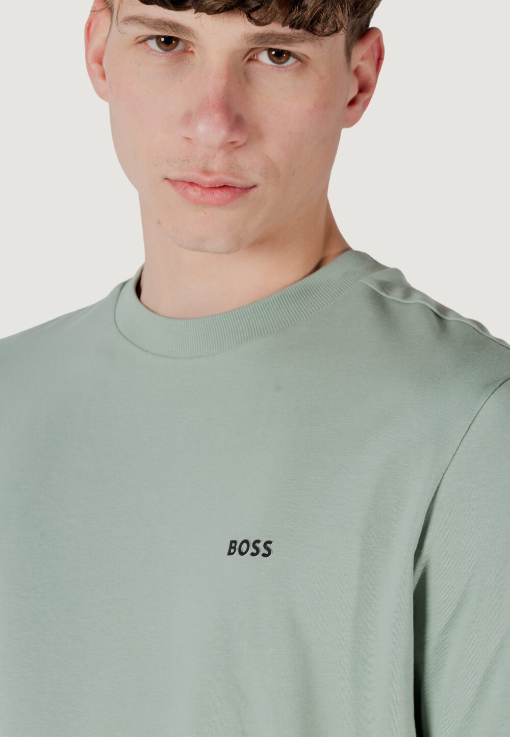 T-shirt Boss tee 10256064 01 VERDE SALVIA - Foto 8