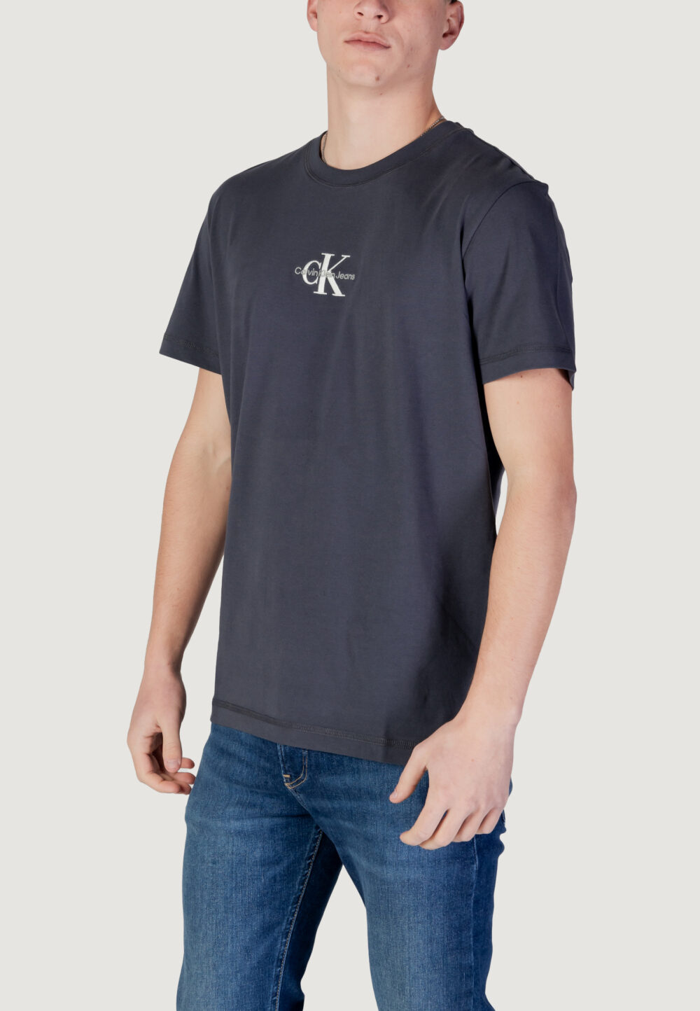 T-shirt Calvin Klein Jeans monologo tee Antracite - Foto 2