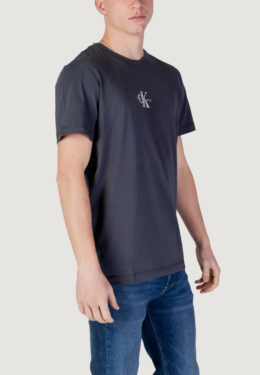 T-shirt Calvin Klein Jeans monologo tee Antracite - Foto 3