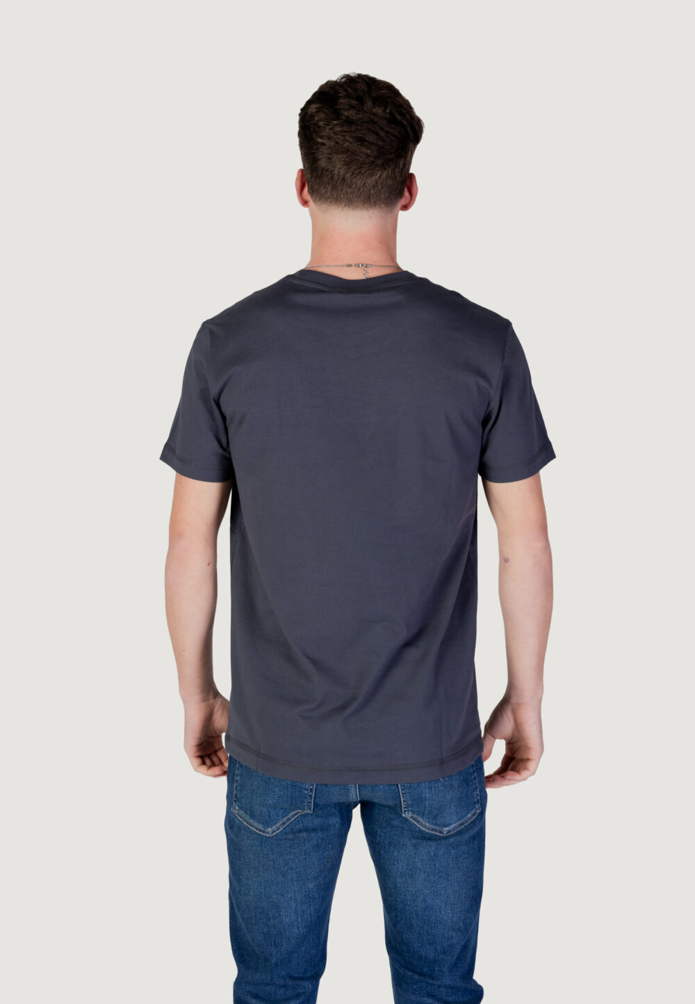 T-shirt Calvin Klein Jeans monologo tee Antracite - Foto 4