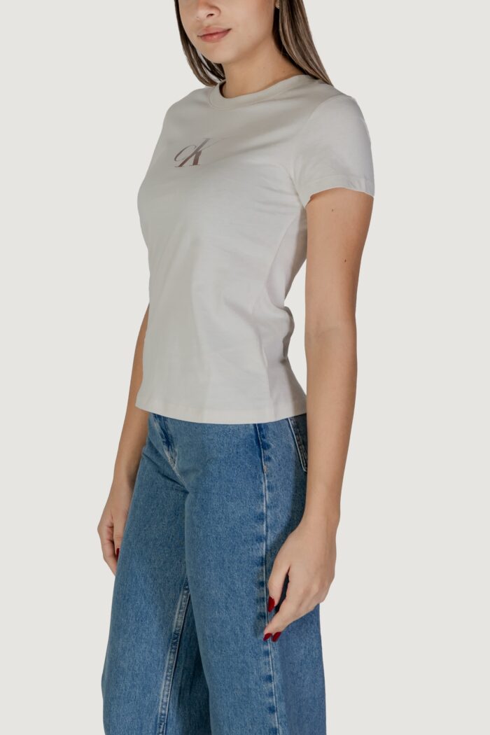 T-shirt Calvin Klein Jeans gradient ck tee Beige