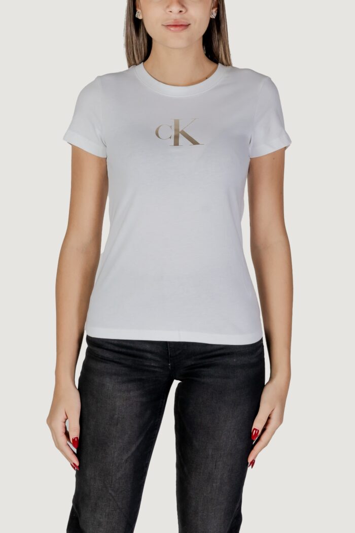 T-shirt Calvin Klein Jeans gradient ck tee Bianco