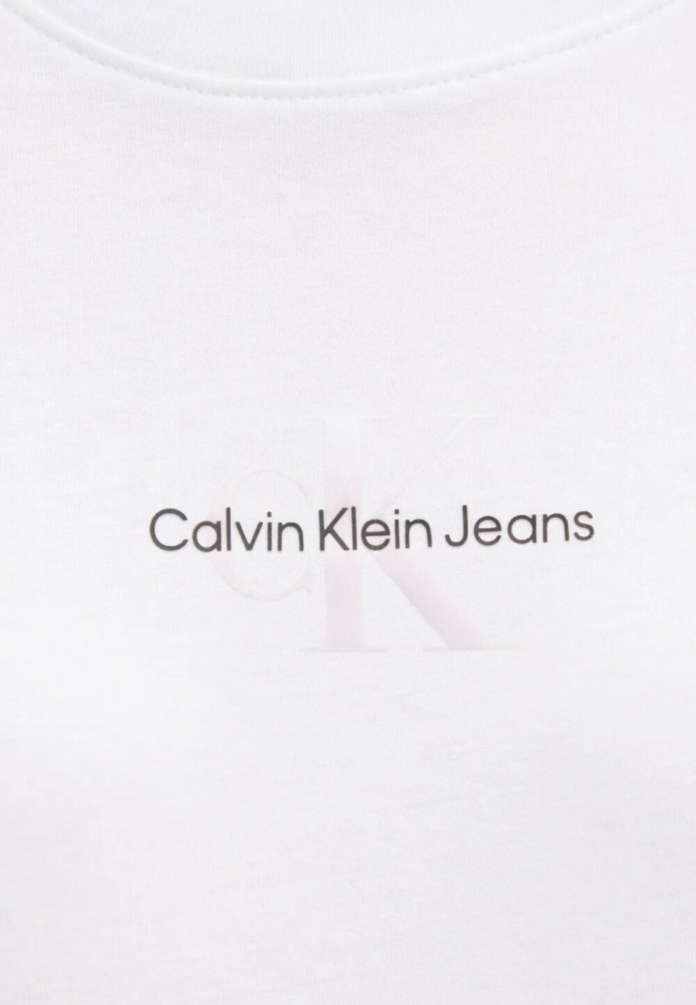 T-shirt Calvin Klein Jeans gradient monologo Bianco - Foto 4