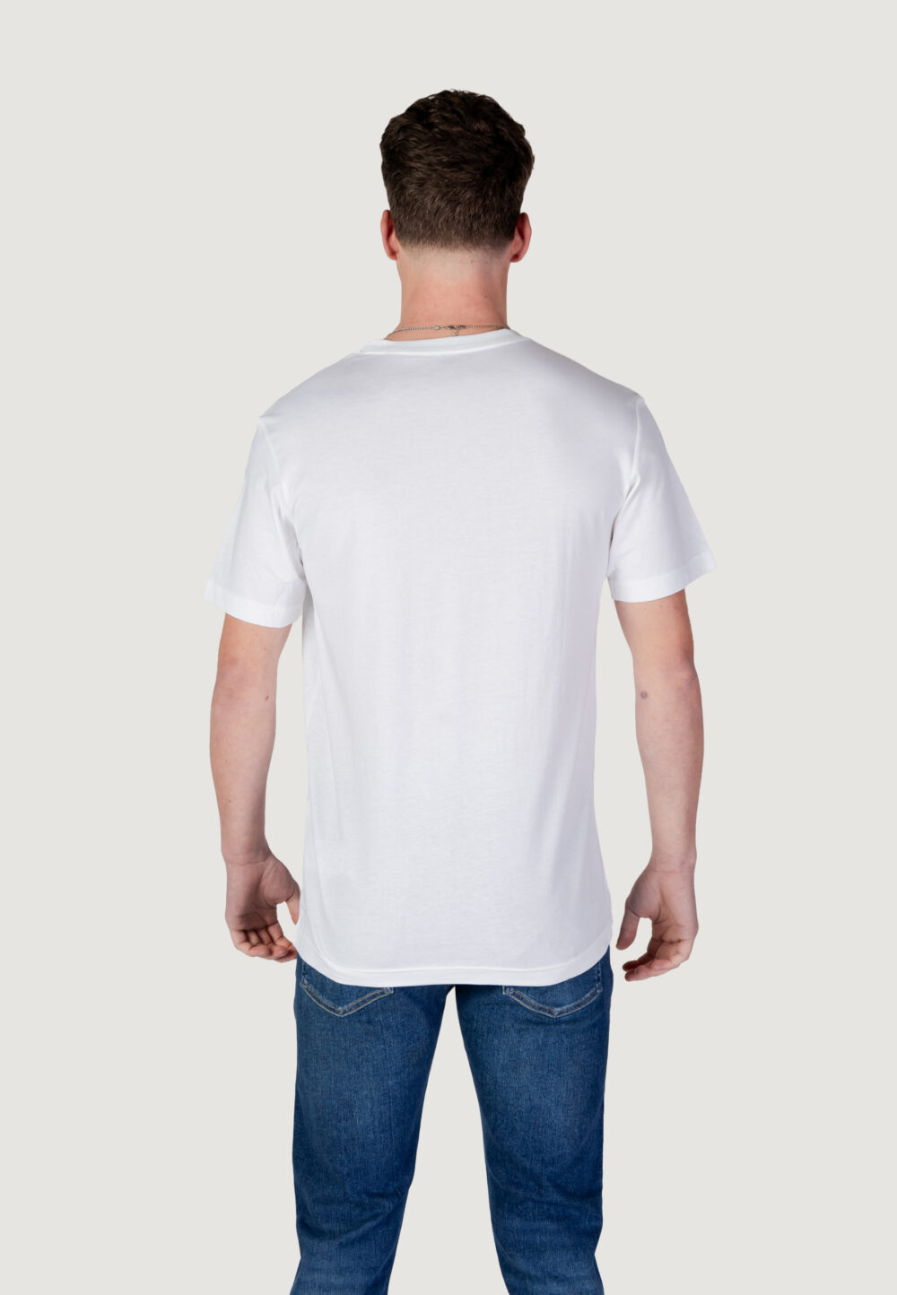 T-shirt Calvin Klein Jeans minimal logo tee Bianco - Foto 4