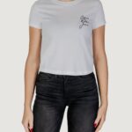 T-shirt Calvin Klein Jeans script institutional Bianco - Foto 1