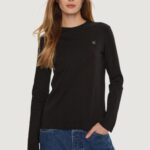 T-shirt Calvin Klein Jeans ck embro regular lon Nero - Foto 1